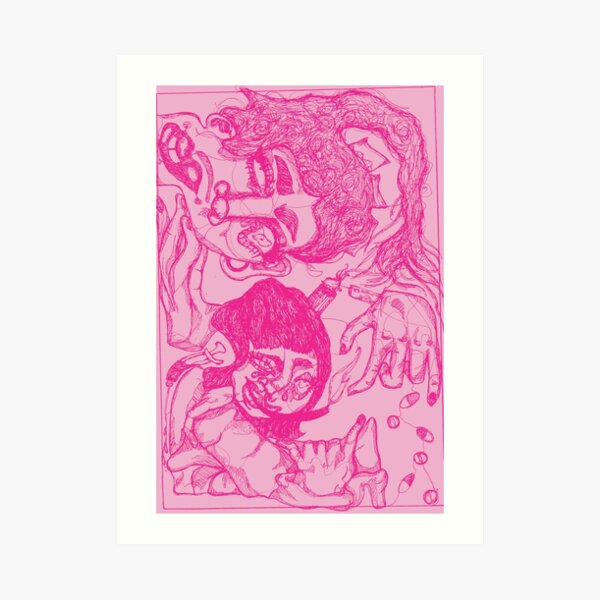 Trippy Pink Impression artistique