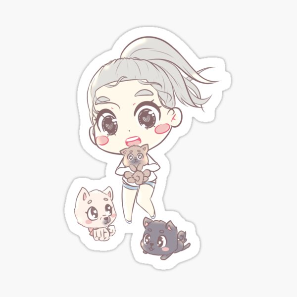 Pups and more pups Sticker