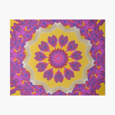 Purple Pedals 3D in the Sun Design Offering at Green Bee Mee Art Board Print