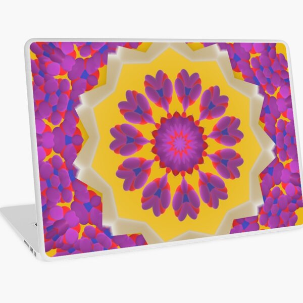 Purple Pedals 3D in the Sun Design Offering at Green Bee Mee Laptop Skin
