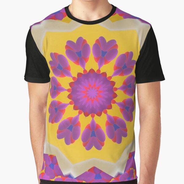Purple Pedals 3D in the Sun Design Offering at Green Bee Mee Graphic T-Shirt
