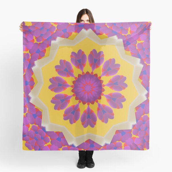 Purple Pedals 3D in the Sun Design Offering at Green Bee Mee Scarf