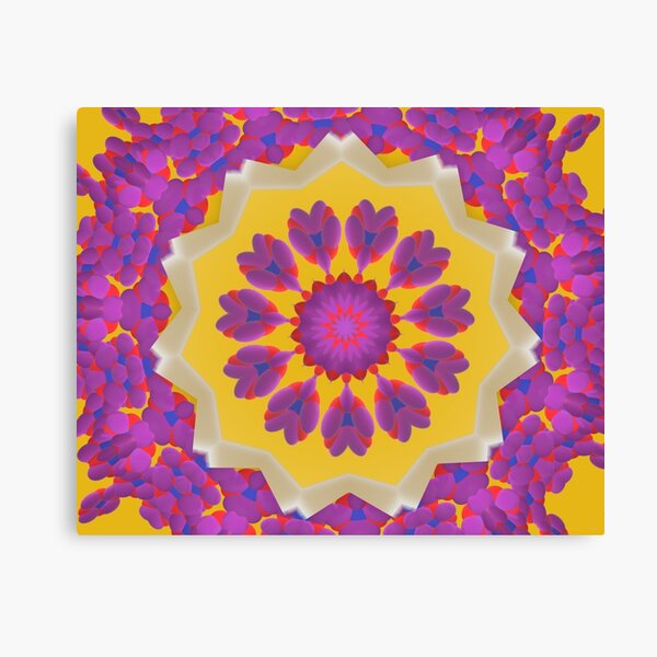 Purple Pedals 3D in the Sun Design Offering at Green Bee Mee Canvas Print