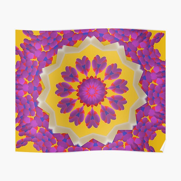 Purple Pedals 3D in the Sun Design Offering at Green Bee Mee Poster