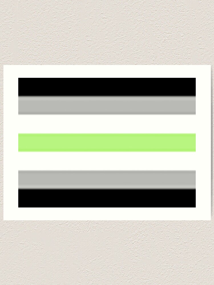 Agender Flag Art Print By Bellaalderton Redbubble