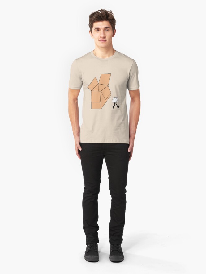 Alternate view of Think Outside of the Box Slim Fit T-Shirt