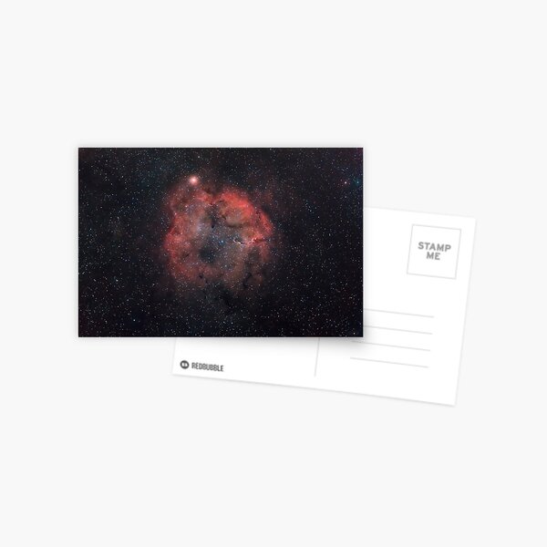 Mu Cephei supergiant star, and IC1396 emission nebula. Postcard