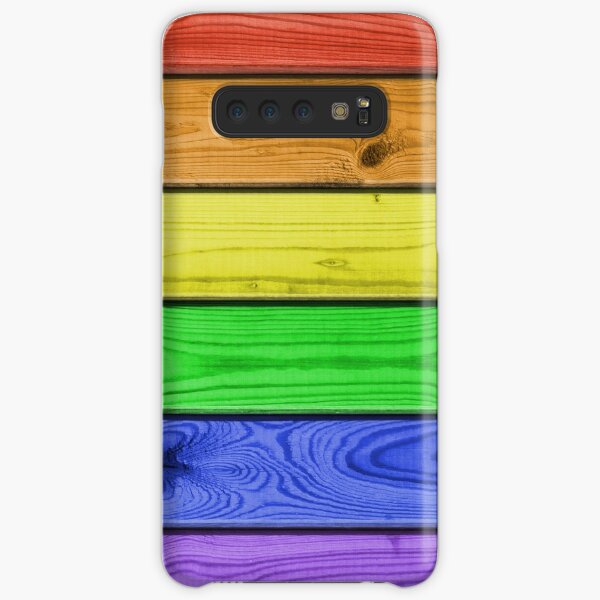 Rainbow Pride Wood Planks Samsung Galaxy Snap Case