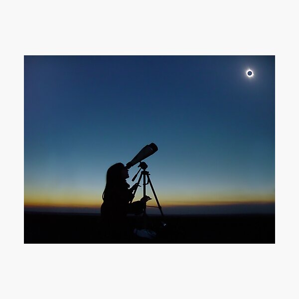Total Solar Eclipse observation Photographic Print