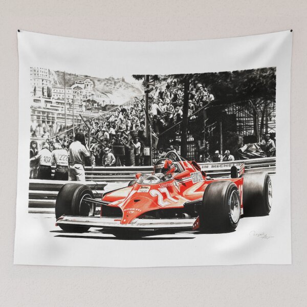 Item preview, Villeneuve, Monaco GP, 1981. LF2 designed and sold by Artem Oleynik.