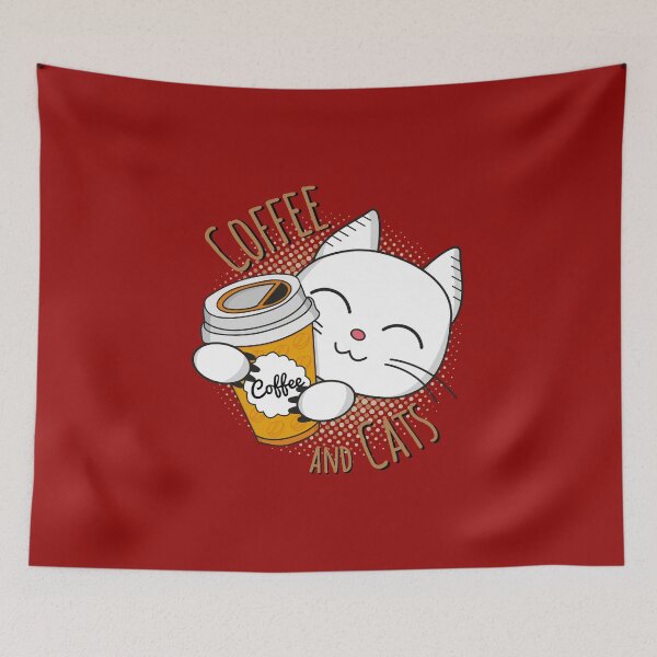 Item preview, Kawaii, Coffee and cats, coffee, cat, kitten designed and sold by Spoox.