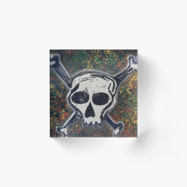 Skull Acrylic Block
