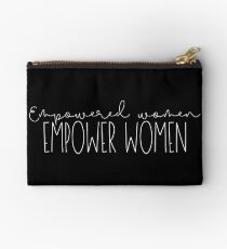 Empowering women, monochrome Studio Pouch