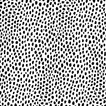 Artwork thumbnail, Dalmatian Spots (black/white) by Design Minds Boutique