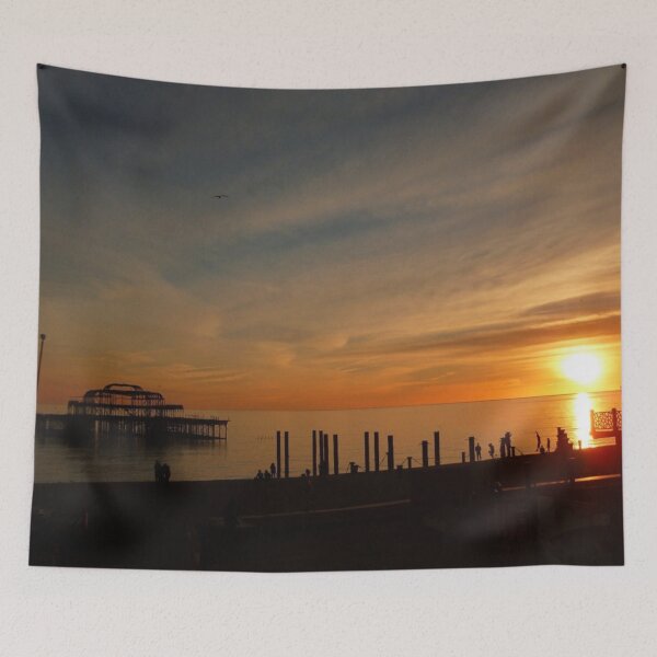 Item preview, Sunset over the West Pier - Brighton designed and sold by SpikyNeil.