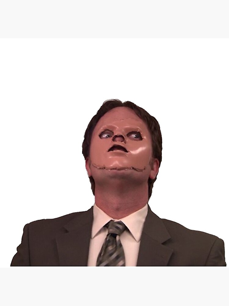 Dwight Schrute Skin Mask Stofftasche Von Hood112 Redbubble