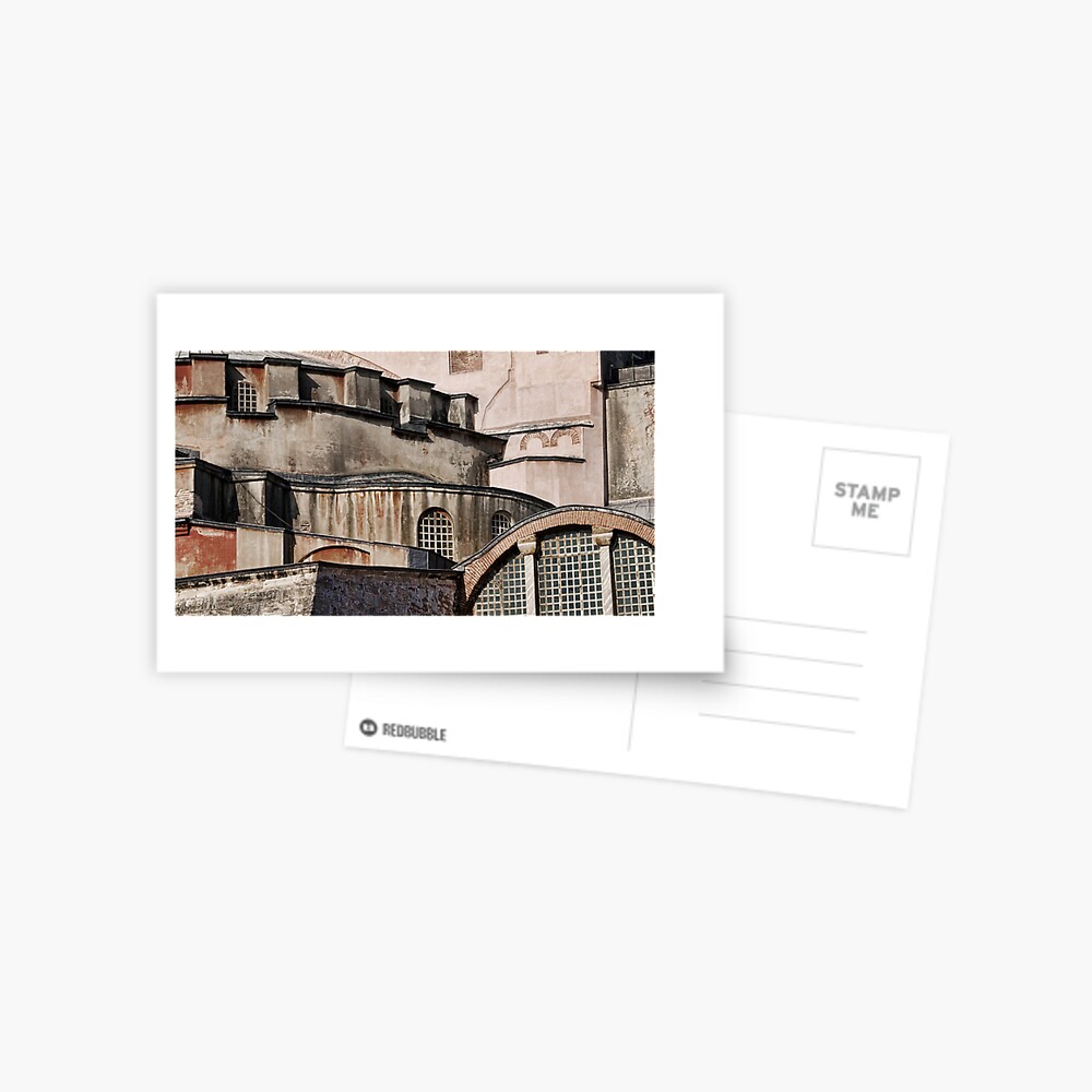 Roofs at Hagia Sophia: Istanbul, Turkey Postcard