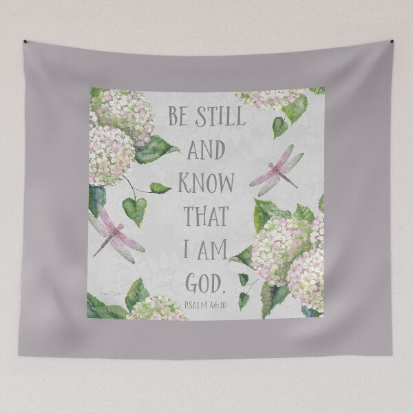 Item preview, Bible Verse With Hydrangeas-A designed and sold by Jean Plout.