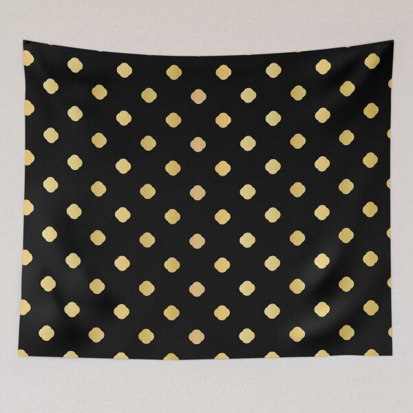 Item preview, Metallic Gold on Black Polka Dot  designed and sold by Limolida.