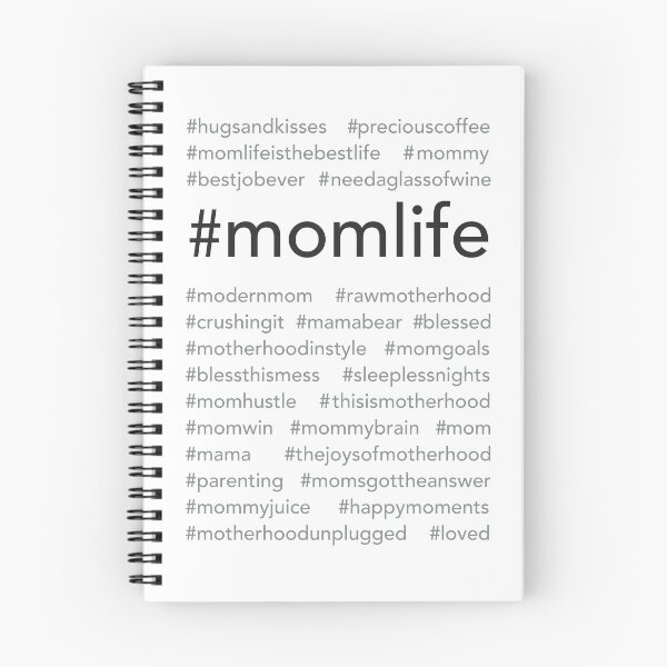 Item preview, #momlife hashtags designed and sold by Ilze Lucero.