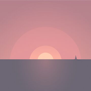 Artwork thumbnail, Sunset // Minimal landscapes by Pierluigi Scotolati