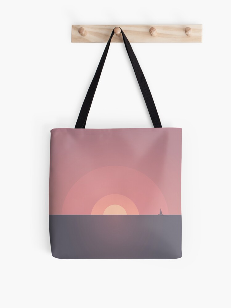 Thumbnail 1 of 2, Tote Bag, Sunset // Minimal landscapes designed and sold by essep.