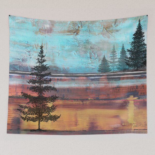 Item preview, Abstract Misty Landscape With Trees designed and sold by Jean Plout.