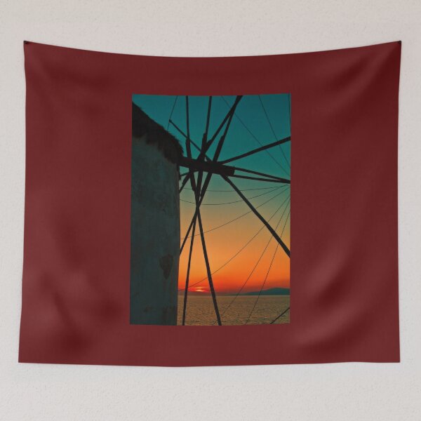 Item preview, Greece. Mykonos. The Windmill at sunset. designed and sold by vadim19.