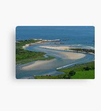 Where Narragansett Beach Ends Narrow River Begins Canvas Print