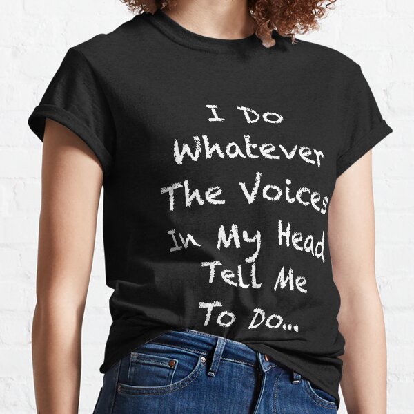 The Voices in My Head Are Telling Me to Go Fishing Gift T-shirts Pullover Hoodies Black/S