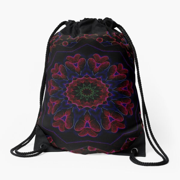 Post Alien Luminance Pedals Design Offering From Green Bee Mee Drawstring Bag