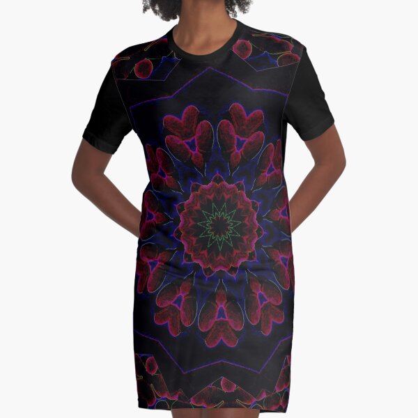 Post Alien Luminance Pedals Design Offering From Green Bee Mee Graphic T-Shirt Dress