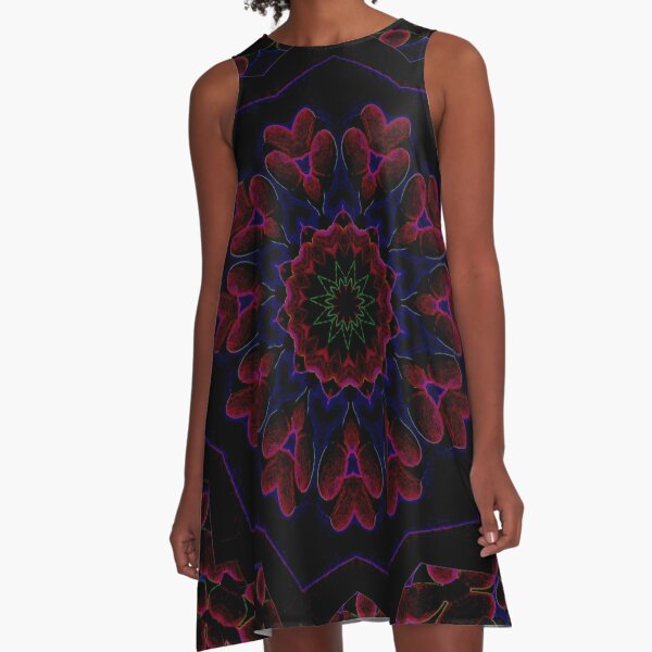 Post Alien Luminance Pedals Design Offering From Green Bee Mee A-Line Dress