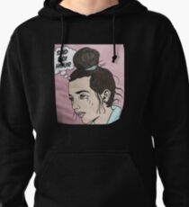 EMMA CHAMBERLAIN MERCH SAD BOI HOUR HOODIE BLACK Pullover Hoodie