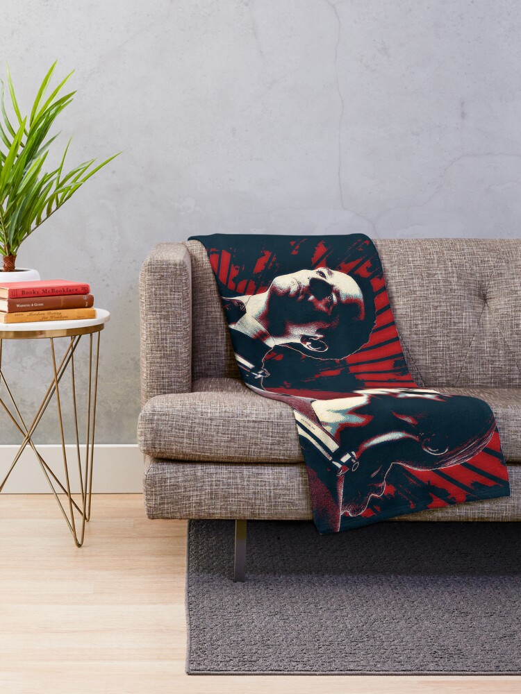 "Cold War KGB V FBI" Throw Blanket by DroidAKov Redbubble