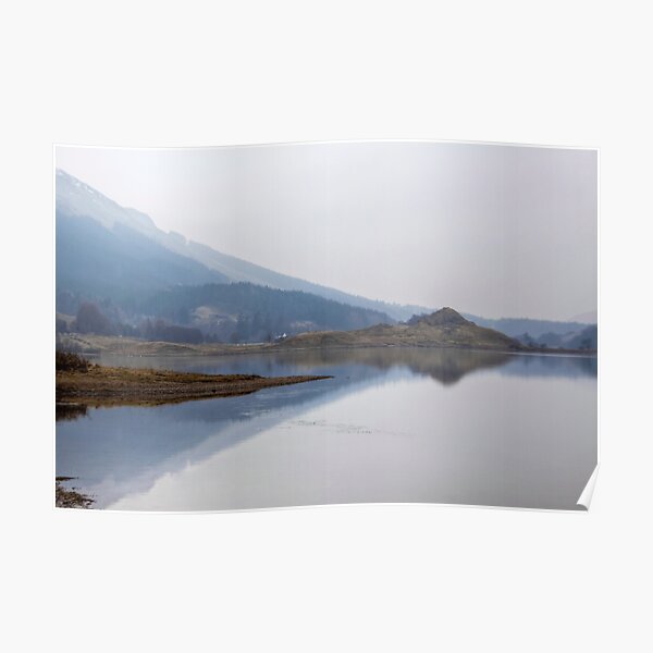 Loch Lubhair in the Mist, Scotland Poster