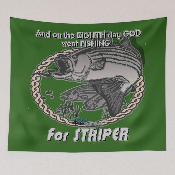 Item preview, On the 8th Day God went striper fishing designed and sold by graphitees.