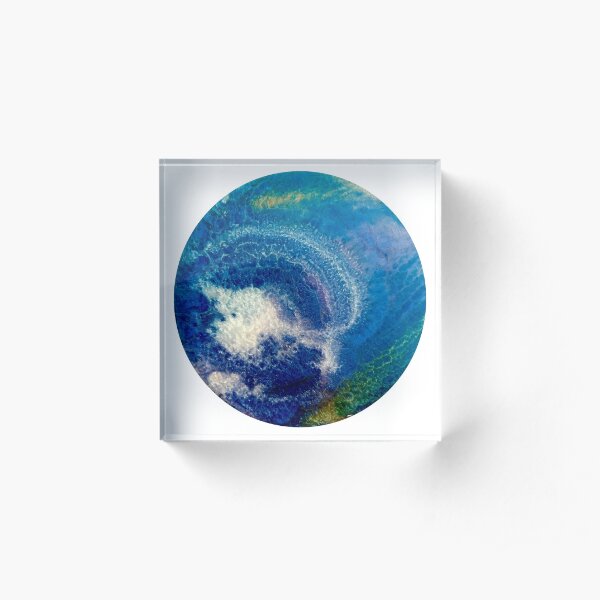 Pale Blue Dot Acrylic Block