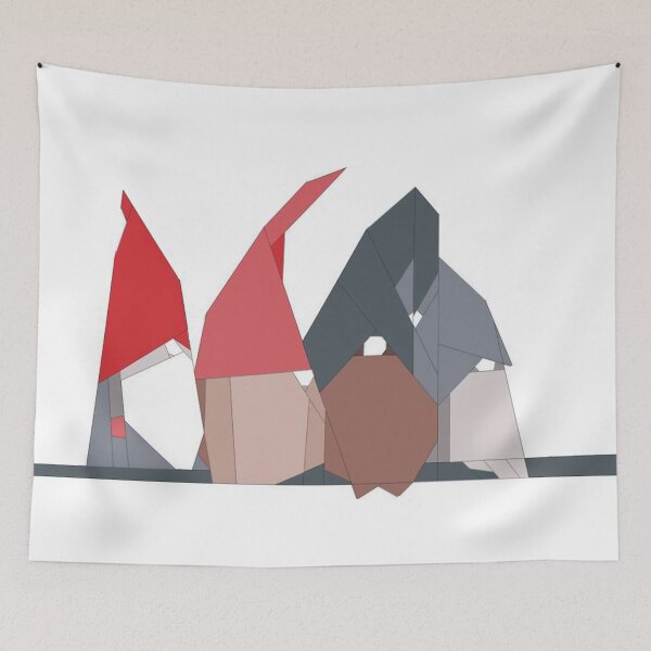 Item preview, Gnomes square designed and sold by WisSketchbook.