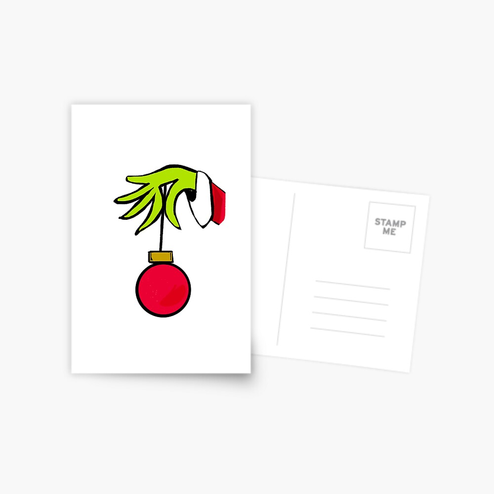 Grinch stole Christmas Ball Greeting Card
