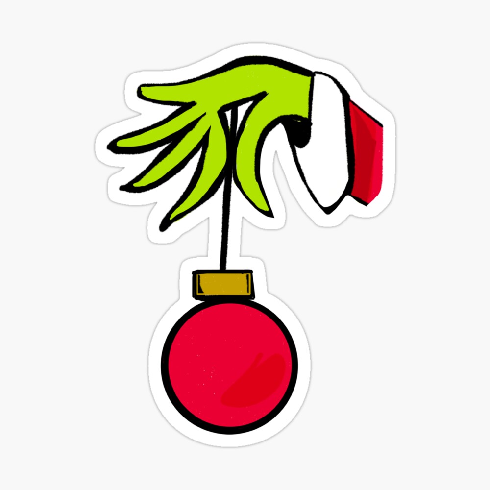 Grinch stole Christmas Ball Greeting Card