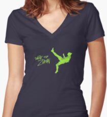 DARE TO ZLATAN Women's Fitted V-Neck T-Shirt
