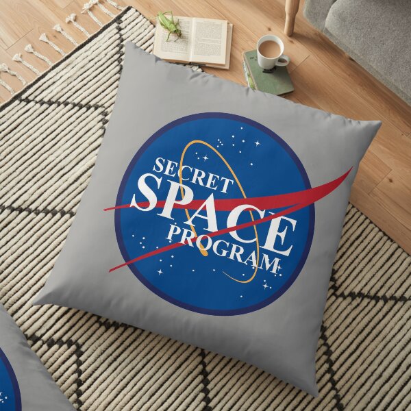 Secret Space Program Floor Pillow