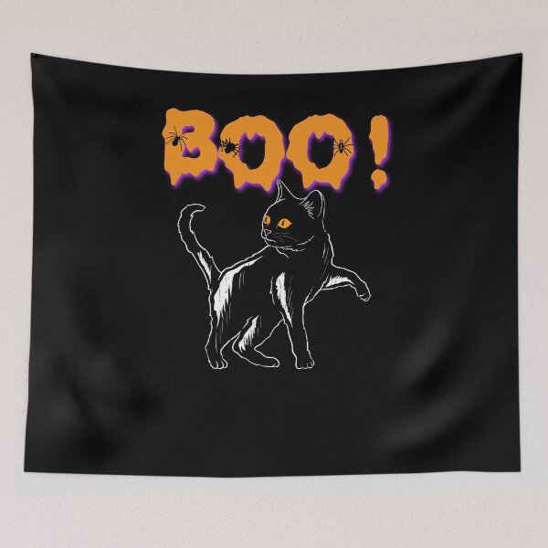Item preview, Boo! Black Cat Halloween Holiday T shirt designed and sold by we1000.