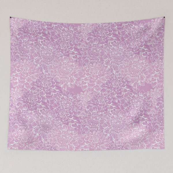 Item preview, Dahlia pattern pink vintage designed and sold by Olga Shashok.
