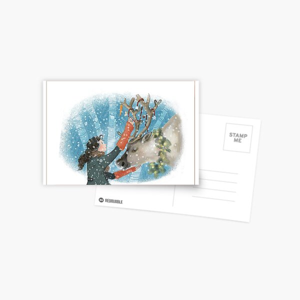 deer decorating Postcard