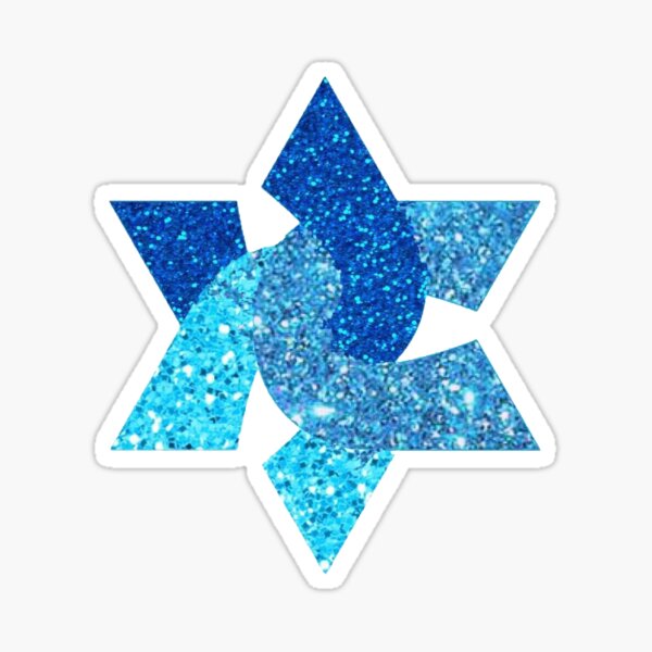 USY logo glitter star Sticker