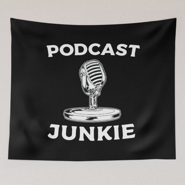 Item preview, Podcast Junkie designed and sold by teesaurus.