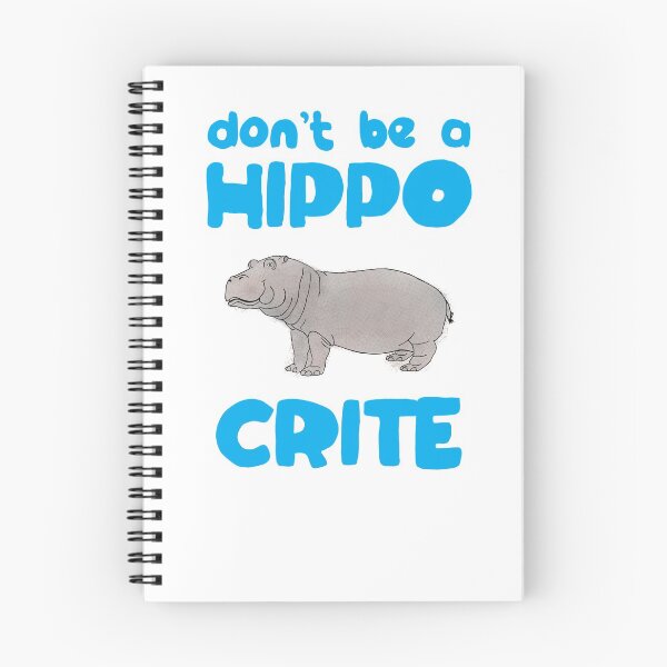Item preview, Funny Pun "don't be a HIPPO-CRITE" T-Shirt designed and sold by HollyPrice.