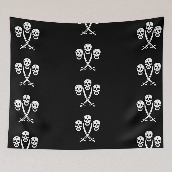 Item preview, Tri-skull Pirate Flag designed and sold by tnewton69.